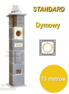 System kominowy Hoch Standard o wysokości 13 metrów