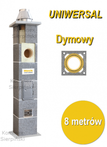 komin ceramiczny Hoch o wysokości 8 metrów