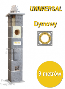 komin ceramiczny Hoch o wysokości 9 metrów
