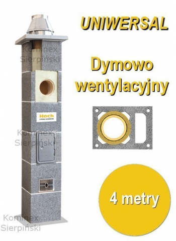 komin ceramiczny dymowo wentylacyjny
