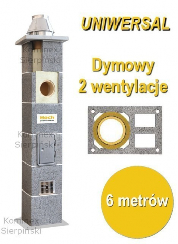 System kominowy ceramiczny Hoch Uniwersal 6 metrów