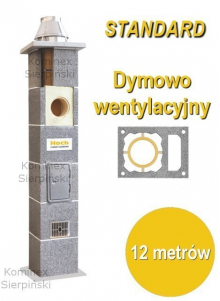 standardowy komin ceramiczny dymowo - wentylacyjny Hoch standardowy komin ceramiczny dymowo - wentylacyjny Hoch