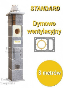 komin dymowo - wentylacyjny Hoch Standard 8 metrów komin dymowo - wentylacyjny Hoch Standard 8 metrów