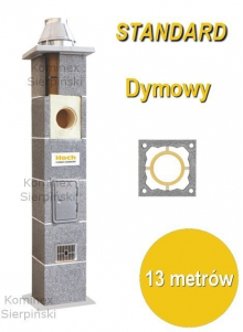System kominowy Hoch Standard o wysokości 13 metrów System kominowy Hoch Standard o wysokości 13 metrów