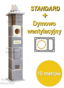 Komin ceramiczny z odskraplaczem 10 metrów Komin ceramiczny z odskraplaczem 10 metrów