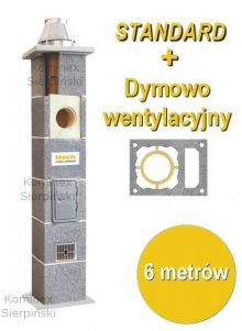 komin ceramiczny Hoch dymowo - wentylacyjny z odskraplaczem komin ceramiczny Hoch dymowo - wentylacyjny z odskraplaczem