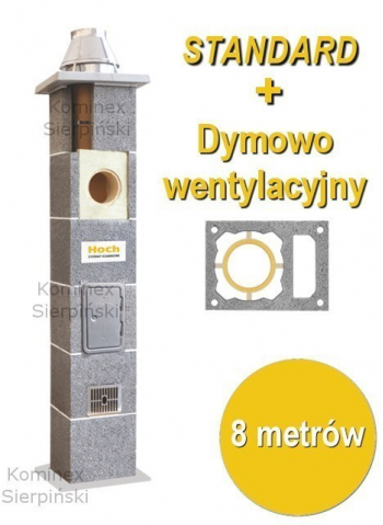 Komin ceramiczny z odskraplaczem 8 metrów
