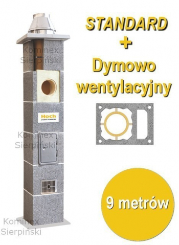 Komin ceramiczny z odskraplaczem 9 metrów