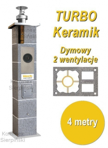 system kominowy Hoch TURBO Keramik z dwiema wentylacjami