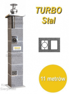 System kominowy Hoch TURBO Stal (11 metrów)