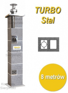 System kominowy TURBO Stal (8 metrów)