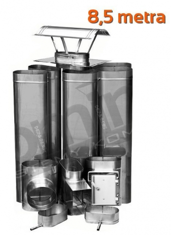 wkład kominowy kwaso-żaroodporny 8,5 metra